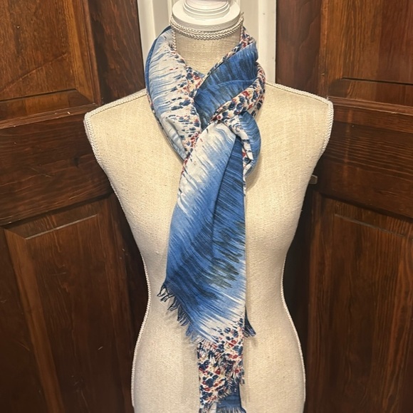 Masal Su Mixed Pattern Scarf / Wrap Made in Turkey - Picture 1 of 5